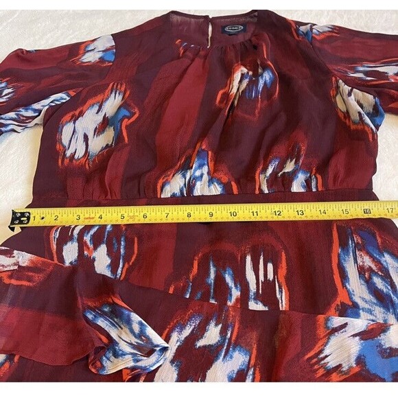 Scoop Dress Sz L Large Tiered Ruffle Dress with Flutter Sleeves NWT - Picture 6 of 7